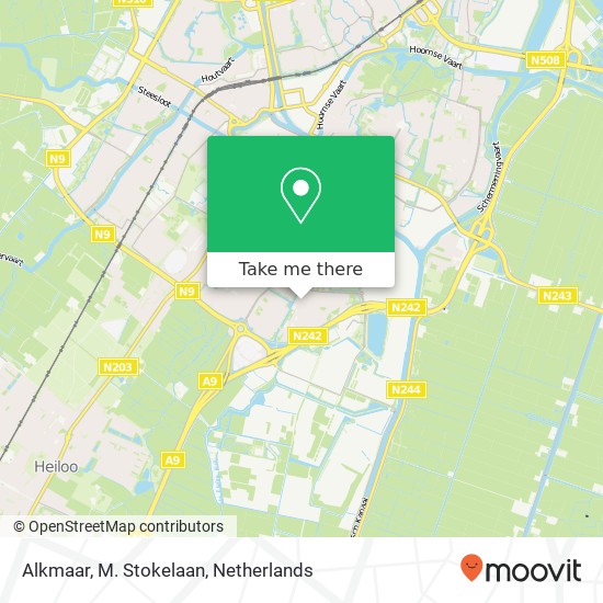 Alkmaar, M. Stokelaan map