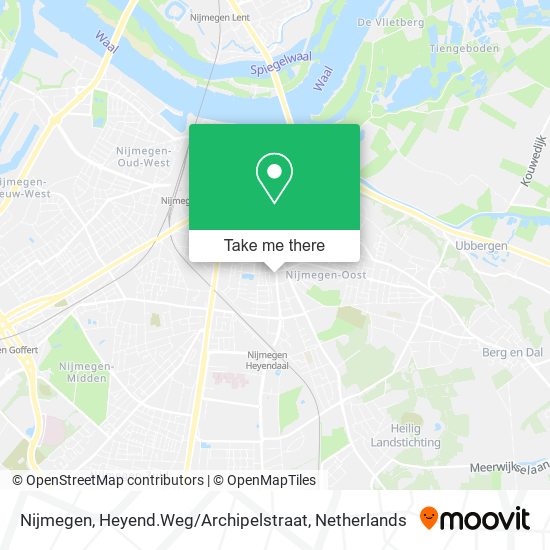 Nijmegen, Heyend.Weg / Archipelstraat map