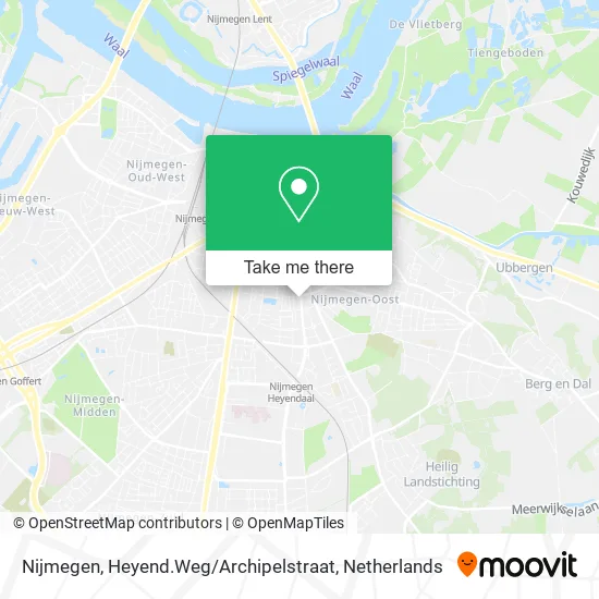 Nijmegen, Heyend.Weg / Archipelstraat map