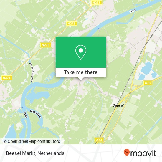 Beesel Markt map