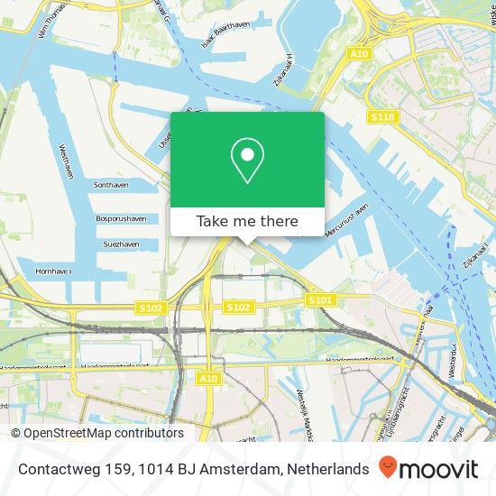 Contactweg 159, 1014 BJ Amsterdam Karte