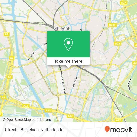 Utrecht, Balijelaan map