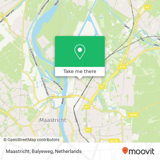 Maastricht, Balyeweg map