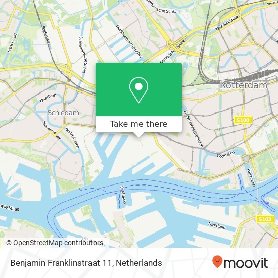 Benjamin Franklinstraat 11, 3029 AC Rotterdam map