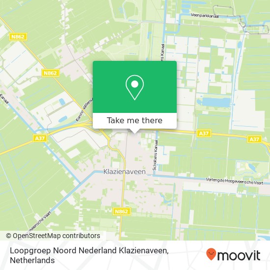 Loopgroep Noord Nederland Klazienaveen, Leeuw 1 Karte