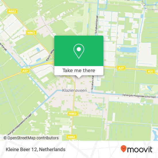Kleine Beer 12, 7891 CM Klazienaveen map