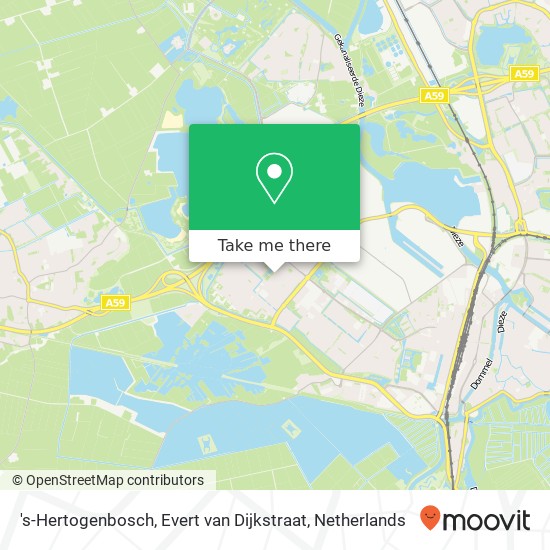 's-Hertogenbosch, Evert van Dijkstraat Karte