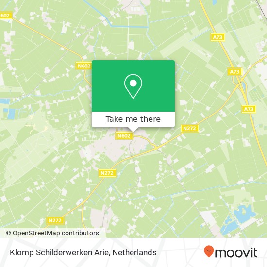 Klomp Schilderwerken Arie, Kleine Beekstraat 19 map