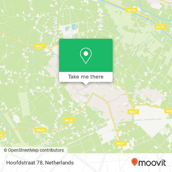 Hoofdstraat 78, 5481 AH Schijndel map