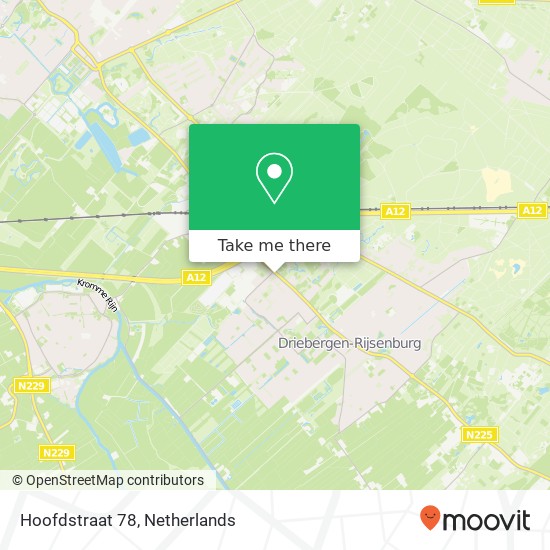 Hoofdstraat 78, 3972 LB Driebergen map