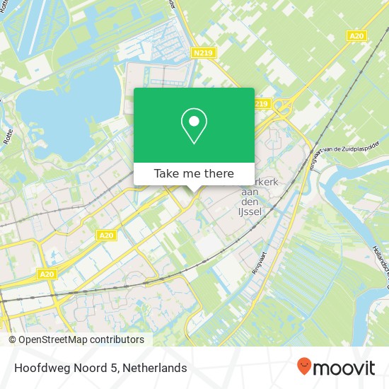 Hoofdweg Noord 5, 2913 LB Nieuwerkerk aan den IJssel map