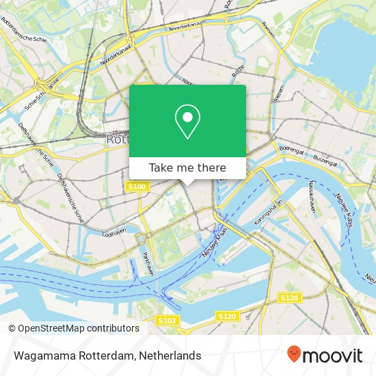 Wagamama Rotterdam, Witte de withstraat 83 map