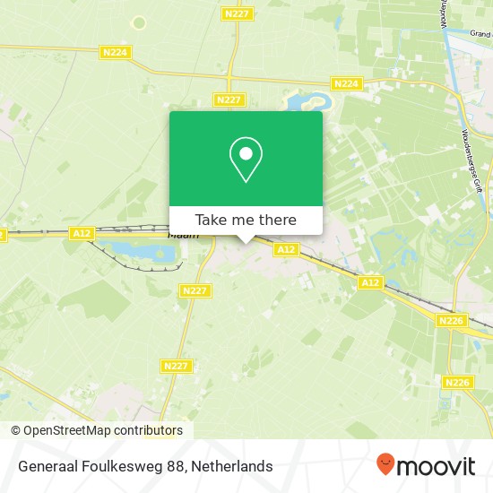 Generaal Foulkesweg 88 map