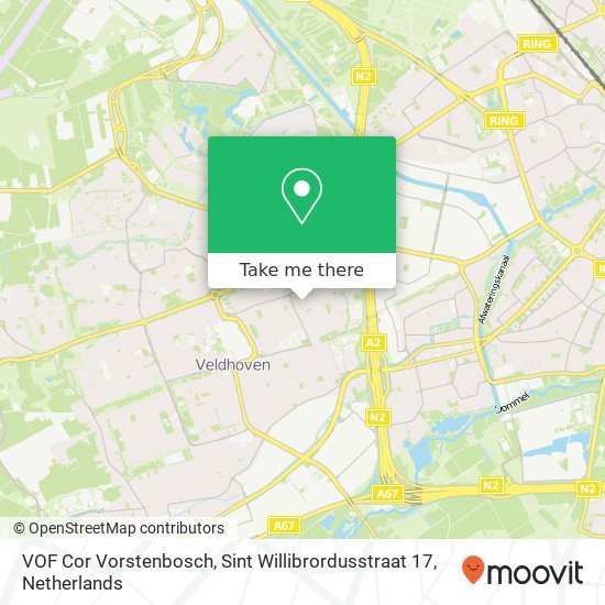 VOF Cor Vorstenbosch, Sint Willibrordusstraat 17 map