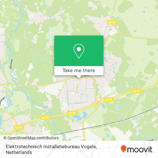 Elektrotechnisch Installatiebureau Vogels, Lyndakkers 6 map