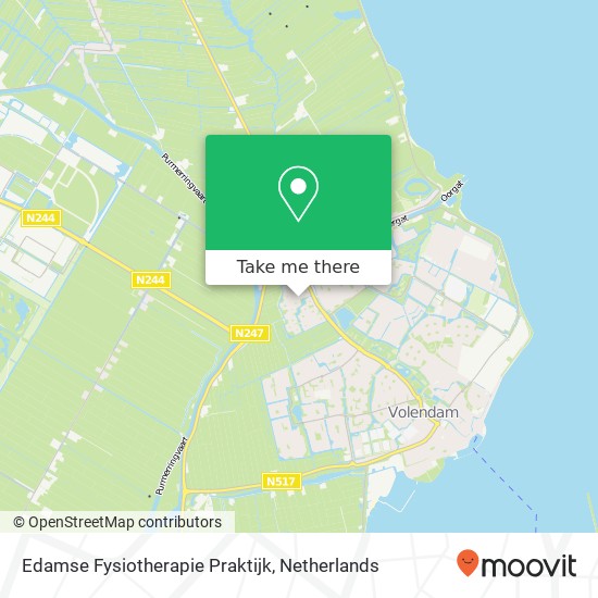 Edamse Fysiotherapie Praktijk, Paulus Pietersstraat 22 map