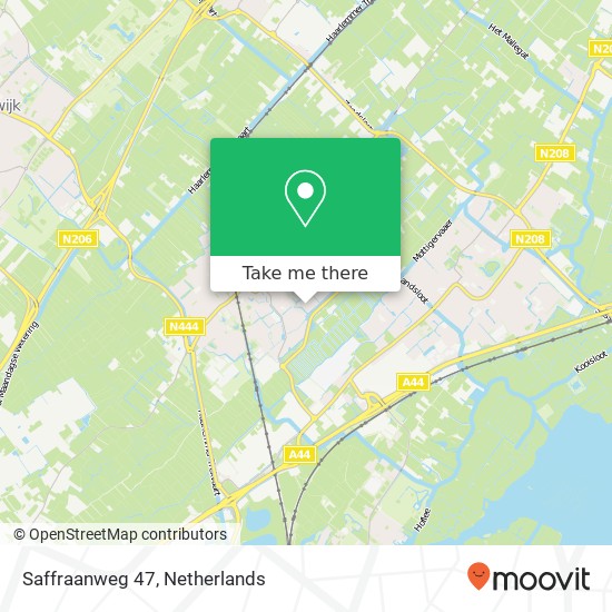Saffraanweg 47, 2215 WC Voorhout map