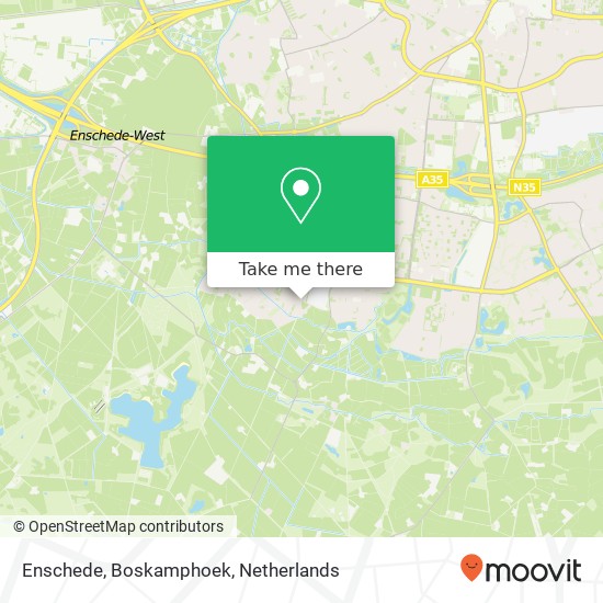Enschede, Boskamphoek Karte