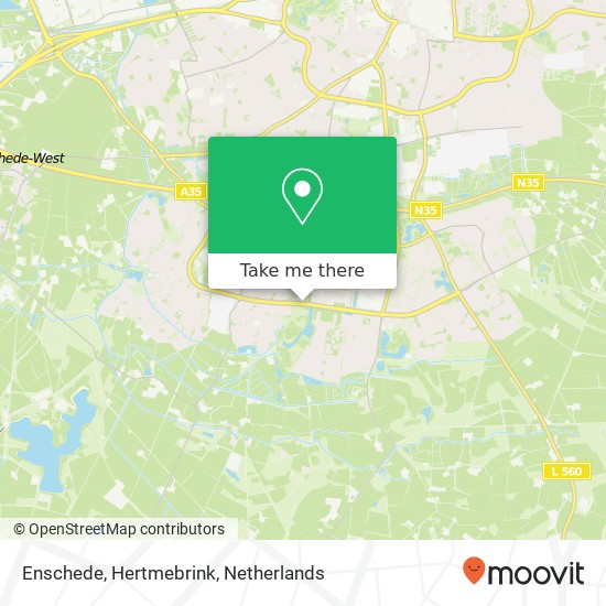 Enschede, Hertmebrink Karte