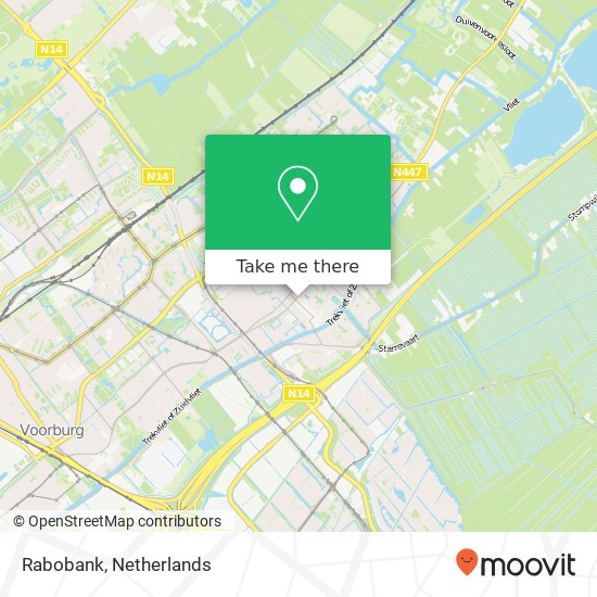 Rabobank, Strandwal 1 map