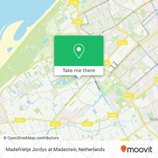 Madefrietje Jordys at Madestein, Madepolderweg map