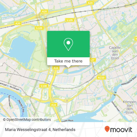 Maria Wesselingstraat 4, Maria Wesselingstraat 4, 3065 GA Rotterdam, Nederland map