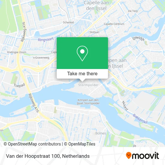 Van der Hoopstraat 100 map