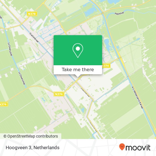 Hoogveen 3, 9501 XK Stadskanaal Karte