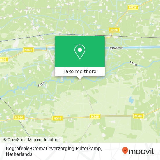 Begrafenis-Crematieverzorging Ruiterkamp, Vordenseweg 2 map