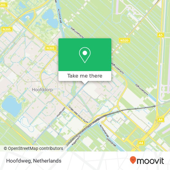 Hoofdweg, 2132 DH Hoofddorp Karte