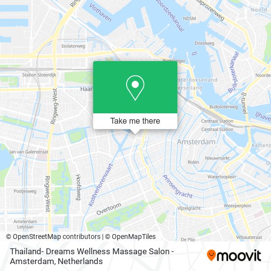 Thailand- Dreams Wellness Massage Salon - Amsterdam Karte