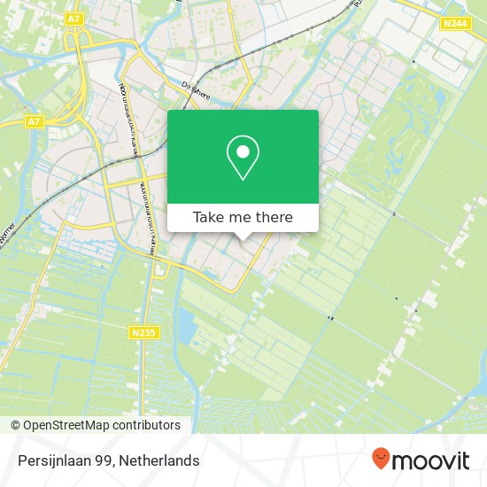 Persijnlaan 99, Persijnlaan 99, 1447 EG Purmerend, Nederland map