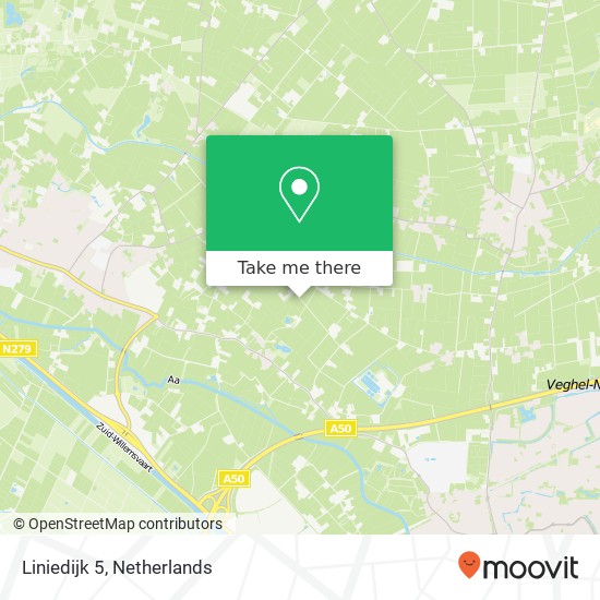 Liniedijk 5, 5473 NR Heeswijk-Dinther Karte