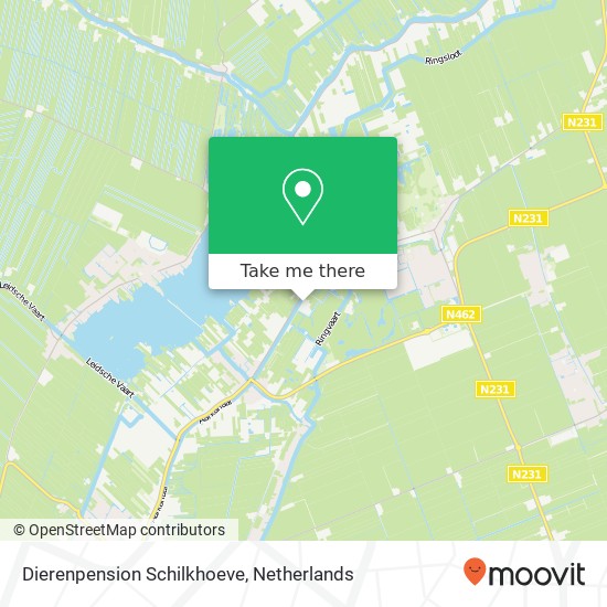 Dierenpension Schilkhoeve, Oostkanaalweg 5 Karte