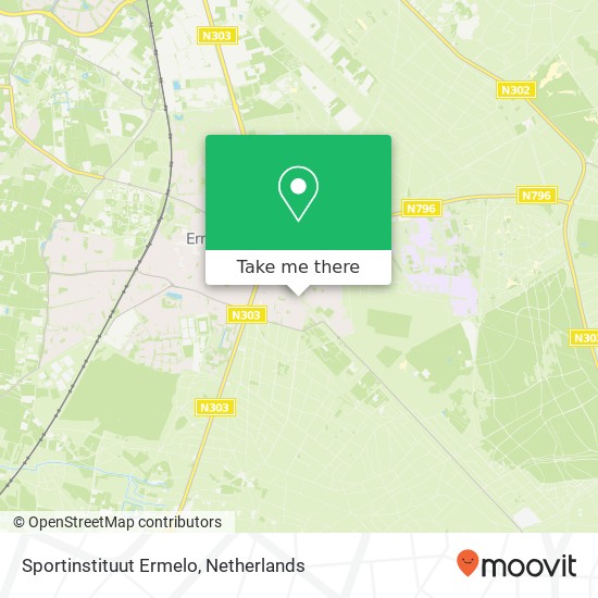 Sportinstituut Ermelo, Amanietlaan 9 Karte