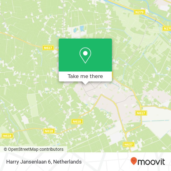 Harry Jansenlaan 6, 5481 CB Schijndel map