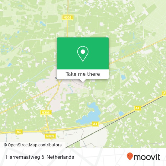 Harremaatweg 6, 3781 NJ Voorthuizen Karte