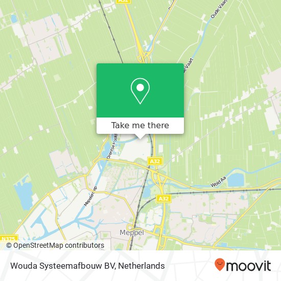 Wouda Systeemafbouw BV, Paardemaat 6 Karte