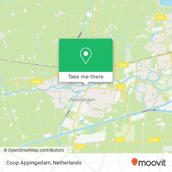 Coop Appingedam, Ossedrift 1 map