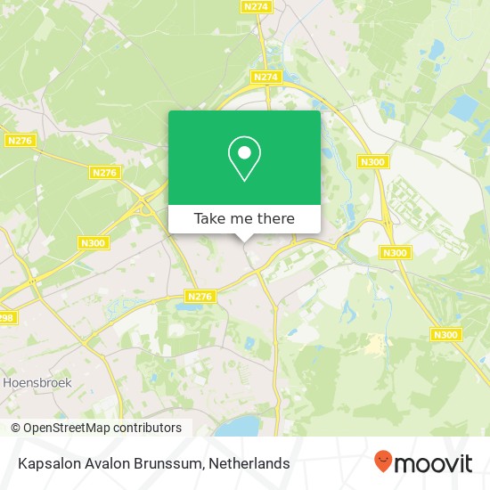 Kapsalon Avalon Brunssum, Rumpenerstraat 55 map