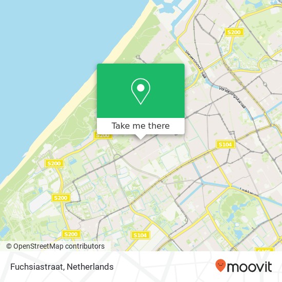 Fuchsiastraat, Fuchsiastraat, 2565 Den Haag, Nederland map