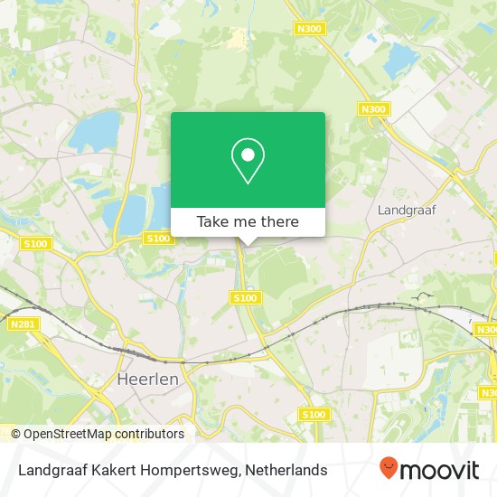 Landgraaf Kakert Hompertsweg map