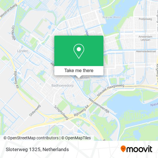 Sloterweg 1325 map