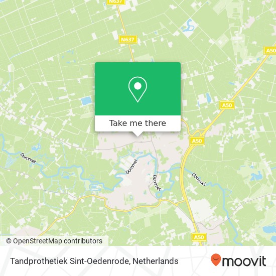 Tandprothetiek Sint-Oedenrode, Oranje Nassaulaan 7A map