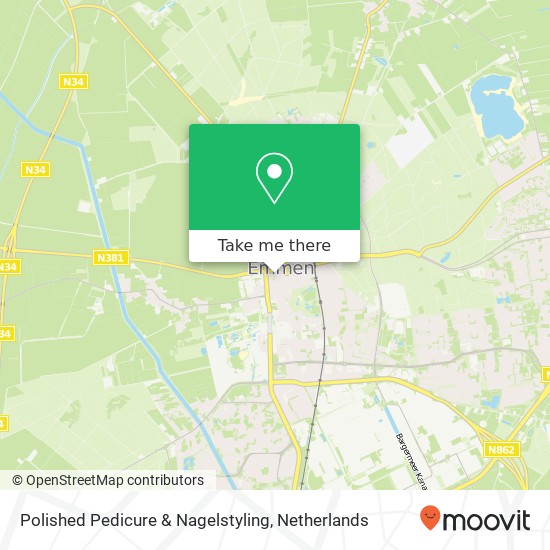 Polished Pedicure & Nagelstyling, Noorderplein 106 Karte