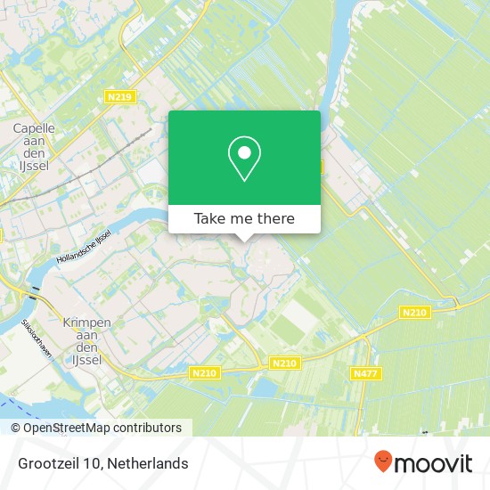 Grootzeil 10, 2924 BW Krimpen aan den IJssel map