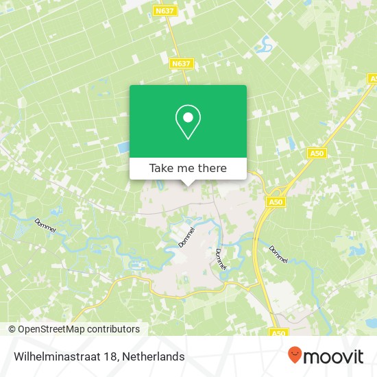 Wilhelminastraat 18, Wilhelminastraat 18, 5491 JL Sint-Oedenrode, Nederland Karte