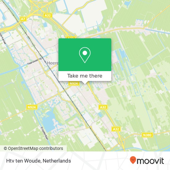 Htv ten Woude, Binnenweg 3A map