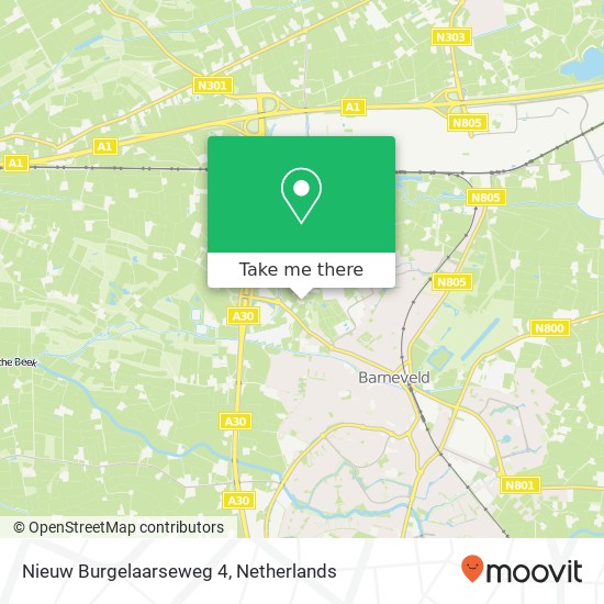 Nieuw Burgelaarseweg 4, 3771 EN Barneveld map