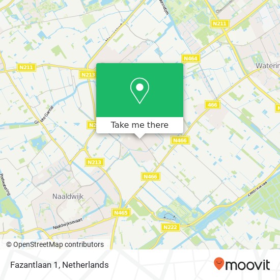 Fazantlaan 1, 2675 XS Honselersdijk map